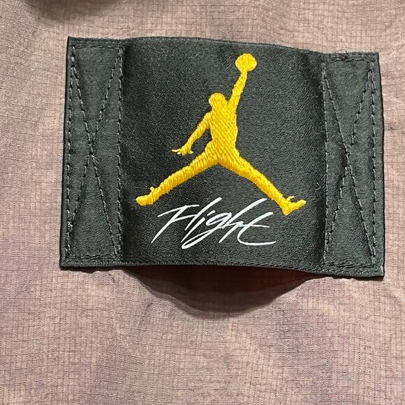 Rare Michael Jordan Flight Colorblock Nylon Track Jacket | Brown Yellow, M - Picture 8 of 10